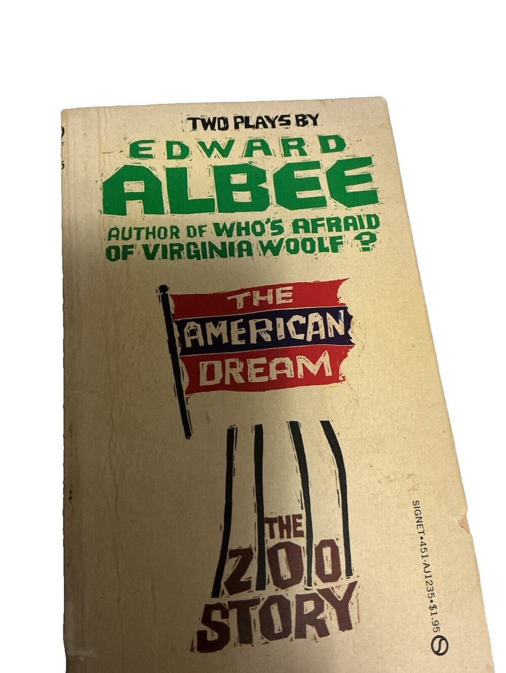The American Dream & The Zoo Story Edward Albee Signet Vintage Drama Paperback